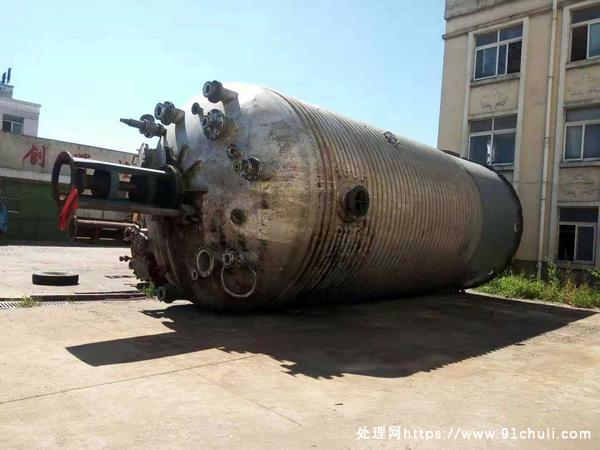 

70立方不锈钢反应釜内外盘管304材质基本没用过