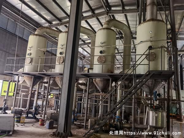 转让个人二手四效10吨强制循环蒸发器