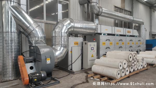 

转让橡胶废气处理设备3万风量催化燃烧全新未用