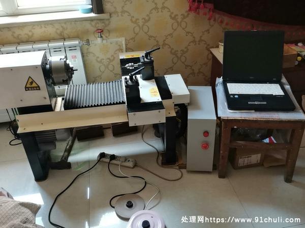 

沧州木工数控车床1040Cm16cm配控制箱笔记本电脑