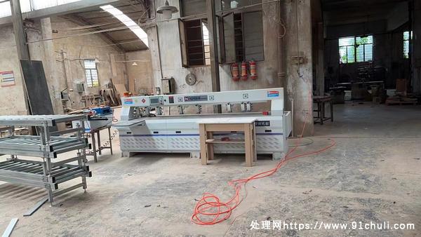 

转让整套豪美49尺直排平台三轴双头侧孔机设备