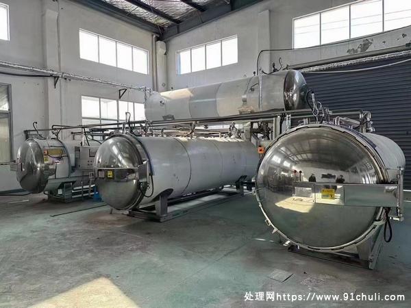

出售饮料厂设备一批杀菌锅灌装机调配罐江苏