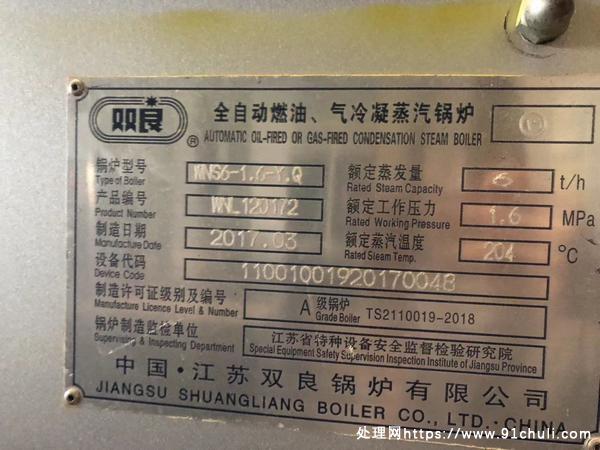 

江苏双良6吨燃气蒸汽锅炉节能高效自动化控制