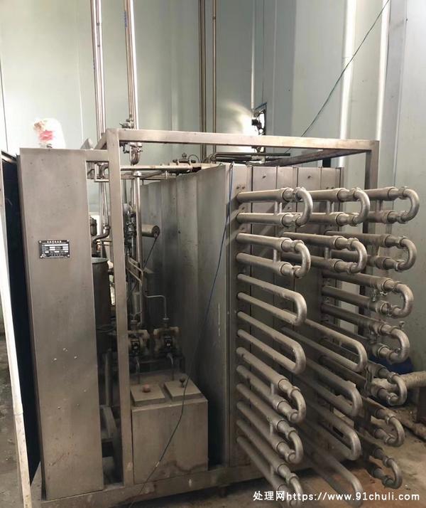 转让个人二手3000L上海轻工管式杀菌机