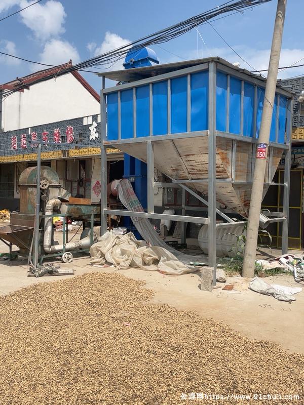 

粮食筛选机转让10吨料塔6米瓦斗提升机纯新