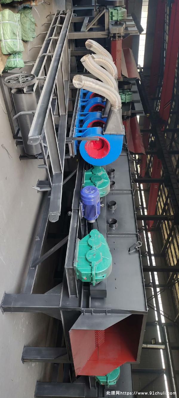 

400吨建筑垃圾处理设备3×15kw电机3×500减速机