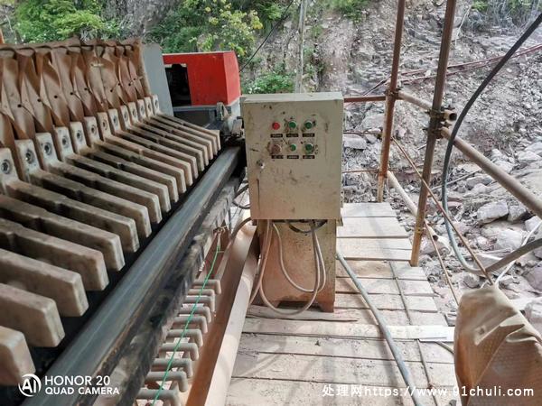 

环保停产低价转让120平方污泥压滤机带18.5kw泥浆泵