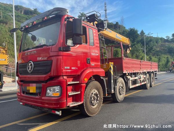 

20年陕汽德龙336马力16米臂随车吊3万多公里新轮胎