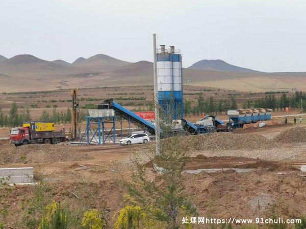 

800型双搅拌稳定土拌合站全新低价转让