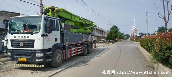 

农建45米泵车，汕德卡底盘，强劲动力