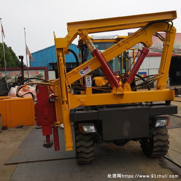 转让个人二手926型公路护栏液压打桩机