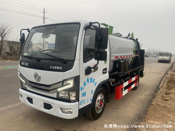 

2021国六6立方餐厨垃圾车，玉柴140马力准新车
