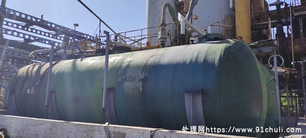 

160立方13米长卧式玻璃钢储罐处理