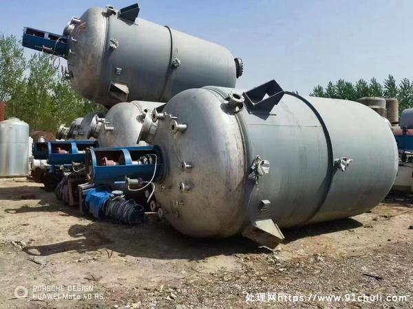 

30立方不锈钢反应釜6台全新未使用带压力容器手续
