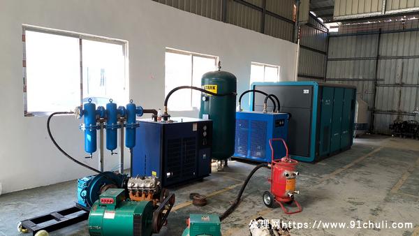 

130kw高压螺杆空压机14立方30公斤全新整套低价