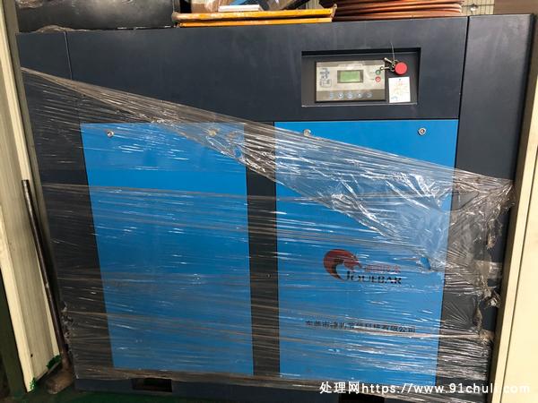 

东莞捷豹75HP变频螺杆空压机只用一个月现转卖