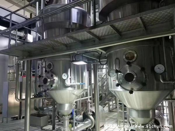 

新订3000升双效强制循环蒸发器全套设备