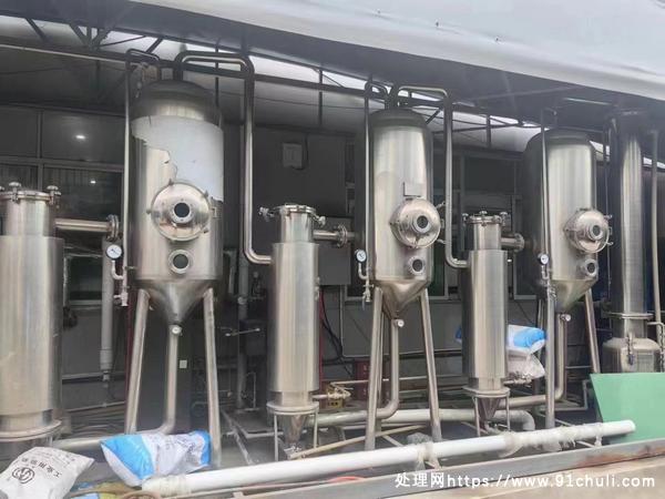 转让个人二手500L三效浓缩蒸发器