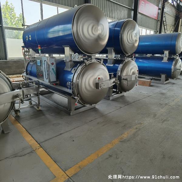 

双层水浴灭菌锅2.1立方，配套10盘2车，手续齐全