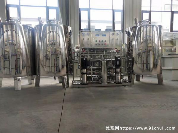 

全304不锈钢纯净水处理设备每小时1吨全新带3个罐