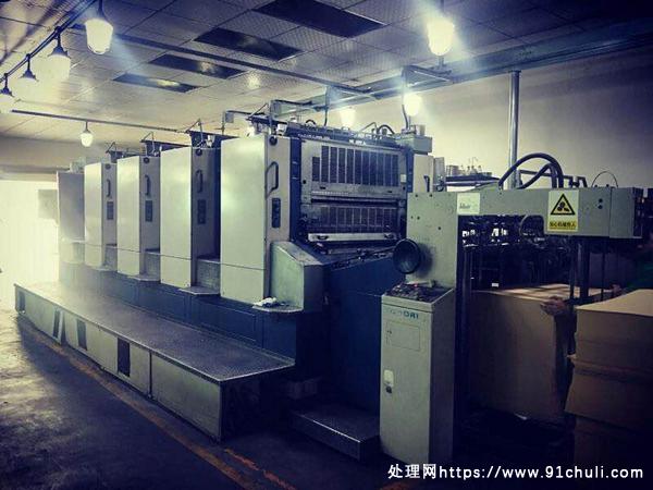 

98年日本小森102-4印刷机斜拉版电镀滚筒生产中