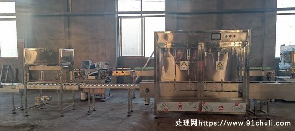 转让个人二手4头全自动秤重式灌装机