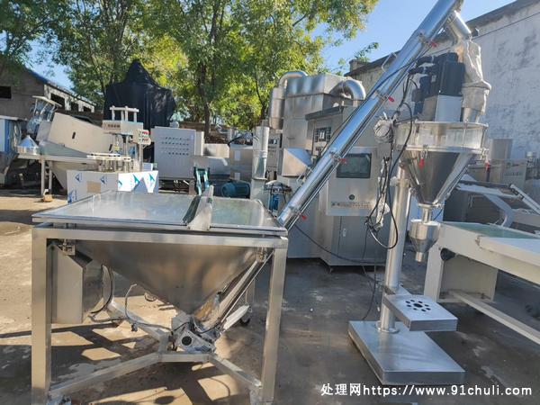 

半自动粉末灌装机上料机整套广东产全新低价
