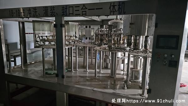 

张家港龙泉18头38口三合一玻璃水灌装机出售
