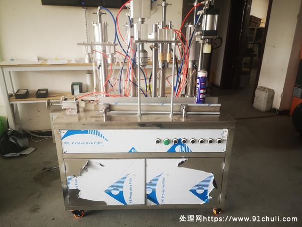 

高效便捷半自动八合一气雾剂罐装机