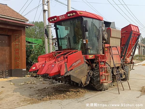 

金大丰三行自走式玉米收割机23年车50小时工作懂得来