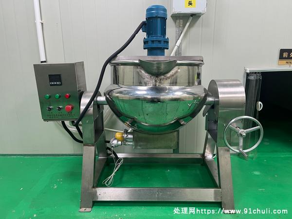 

食品厂50L搅拌锅出售，直径60cm可倾斜，95成新