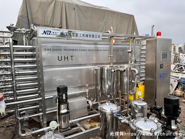 

浙江暖宝3吨UHT管式杀菌机闲置成色新