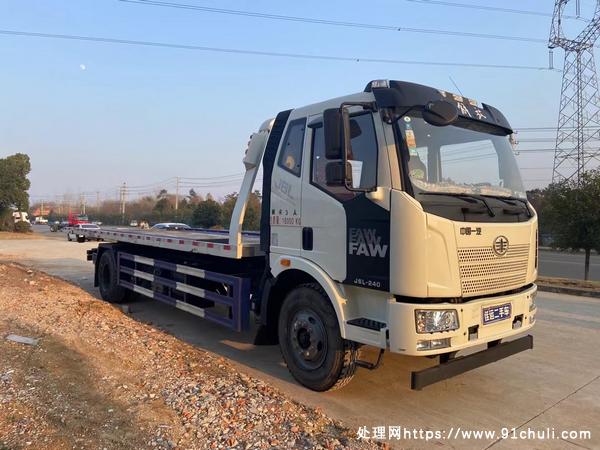 

解放10吨清障车，国六，进口油缸