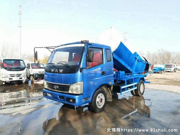 转让个人二手奥驰5立方吸污车