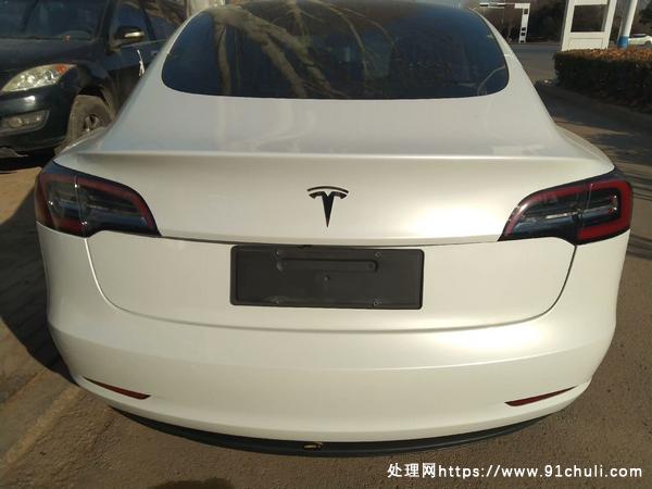

20特斯拉Model3三元锂标续白膜改色2万多公里车况佳