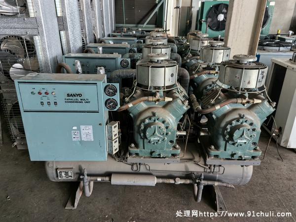 

原装三洋40匹低温制冷机组全新无拆修无冷凝器
