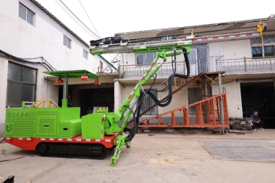 全液压单臂掘进钻车隧道施工凿岩钻孔锚杆孔台车履带式凿岩台车